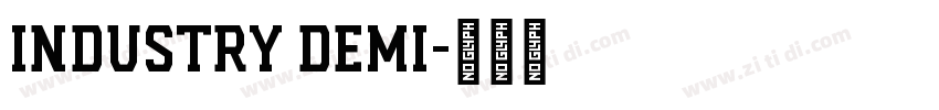 industry demi字体转换